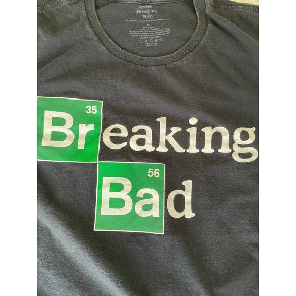 Breaking Bad Periodic Logo Tee Black Sz L - Picture 5 of 6